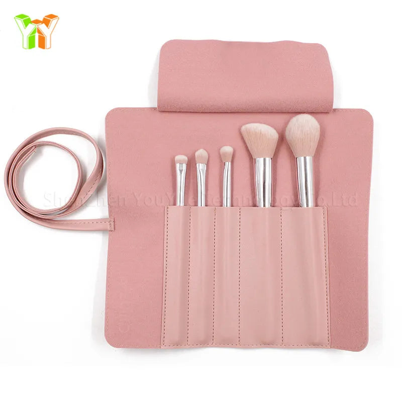 Cosmetic Bag Makeup Brushes Case Portable Bag Makeup Brush Travel Organizer Rolling Pouch Holder