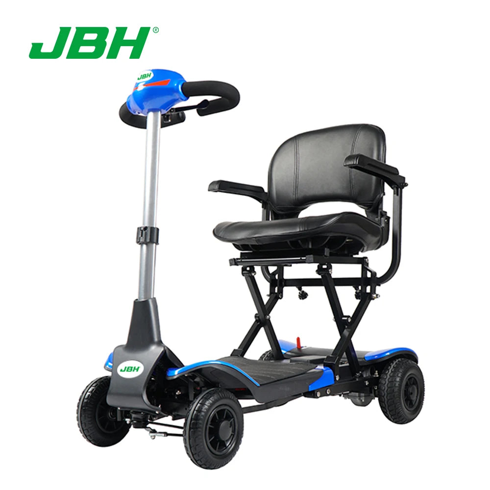JBH FDB01 CE Certified Lightweight Aluminum Alloy Electric Mobility Scooter 270W Motor Remote Control Automatic Folding