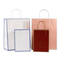 Wholesale Cheap Custom logo Eco Friendly Folding Colored Fast Food Take Away Kraft Paper Bags