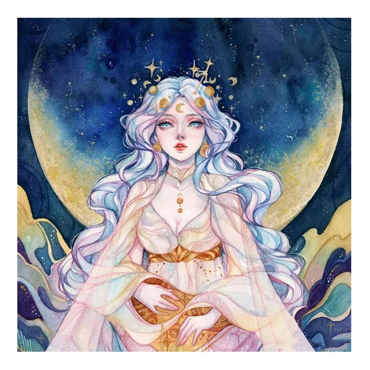 Diamond Painting Paint by Diamond Full Square Resin Drill Cartoon Girl Wall Art Decoration for Giving Kits ASF2232