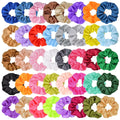 Factory Cheap Wholesale 40 Colors Satin Hair Scrunchies for Women 10CM Small Satin Scrunchies Custom Scrunchie Chouchou 2025