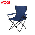 WOQI Outdoor High Density Metal Aluminum Oxford Folding Beach Chair Camping Chair with Armrests