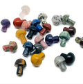 50PCS Wholesale Crystal Mushroom Mini Carving Bulk 2 CM Mixed Gemstone Healing Decor Gift