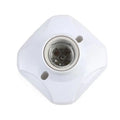 E27 Plastic Screw Lamp Base Pendant Lamp Screw Cap Socket Round Lampholder Light Bulb Socket Holder Adapter