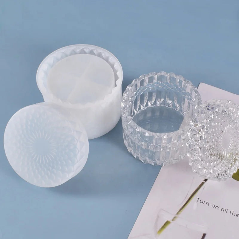 Crystal Box Silicone Mold Storage Jar Mold for Resin Box DIY Making