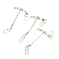 Stainless Steel Fishing Swivels 3 Way T-Shape Rolling Swivel Snap Hook Cross-Line Snaps Connector