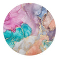 Beautiful Home Floor Beach Gym Studio Rubber Suede Eco Non Slip Custom Print Marble Round Circle Meditation Yoga Mat With Logo