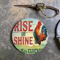 Customizable Round Vintage Painted Metal Tin Sign Popular Wall Decoration