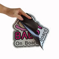 Car Sign Reflective Magnetic Sticker Baby on Board Sign for Car MegaBDM