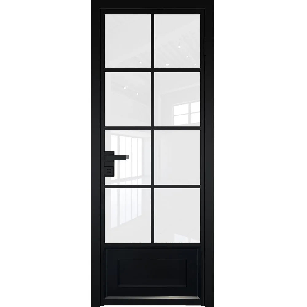 Modern Design Interior Aluminum Glass French Door Double Tempered Glass Waterproof Sound Insulation Fire Proof Manual Apartment