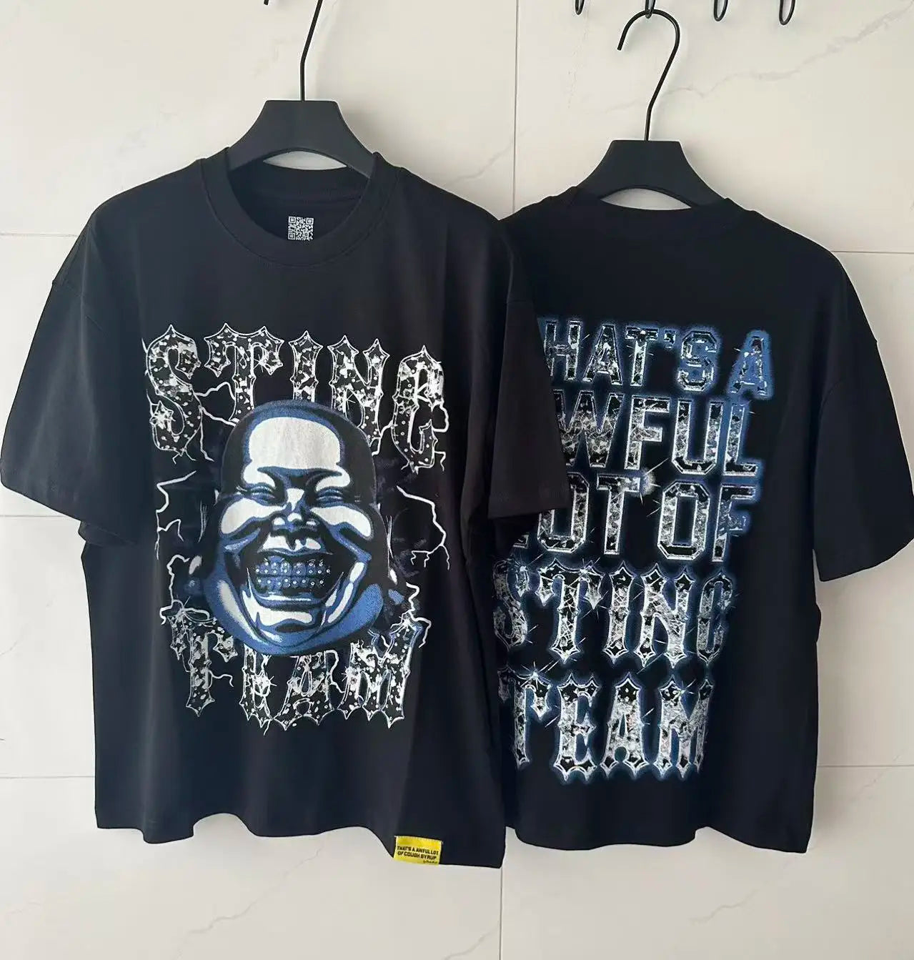 Hot Supplier Heavyweight Hot Diamond T-shirts Men Oversized Clothing Luxury Brand THAT'S AWFUL LOT of COUGH SYRUP Men's T Shirt