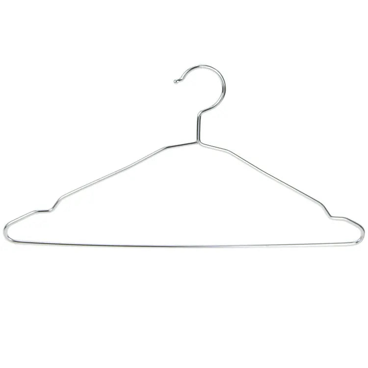 Custom Logo Luxury Cloth Hanger iron Clothes Hanger Durable Save a Space Aluminum Commercial Clothes Hanger