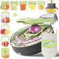 13 in 1 Vegetable Food Cutter Veggie Slicer Dicer Pro Onion Chopper with 9 Blades Container and Hand Guard