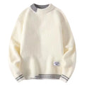 Men's New Trend Autumn and Winter Half-High Sweater Loose Bottoming Knitted Top Thickened Warm Pullover