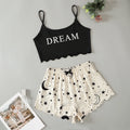 Zolifon M02 2025 European American New Star Dream Top Shorts for Women Plus Size Home Clothing Set Elastic Waist Simple Solid