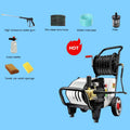 Commercial Electric Heavy Duty High Pressure Washer | 10/20m Hose Adjustable Nozzle | Lightweight Metal Chassis Design (With