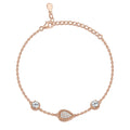 Sunstar Jewelry Supplier Luxury Fashion CZ 925 Sterling Silver Rose Gold Plated Women' s Bracelets