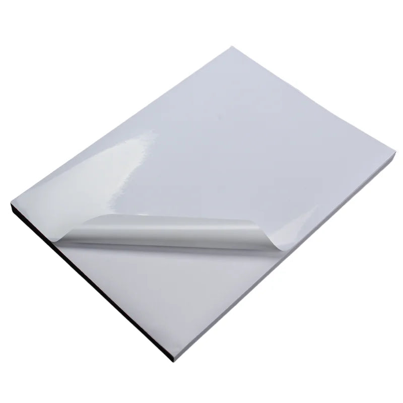 Matte White Vinyl Adhesive Waterproof Anti-Tear Printable Inkjet Custom Shape Self Adhesive Sticker Paper Packaging Labels