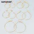 MC19  Jewelry Accessories18k Gold Platedpass REACHnickel Freeround Ringcharmsdiy Earrings6pcs/lot