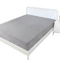 Bamboo Charcoal Jacquard Waterproof Mattress Cover with Gray Colorsoft for Home and Hotel Use