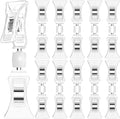 Double Sided Sign Clips Sign Display Mini Clip Clear Rotatable Merchandise Clip on Holder Plastic Price Tag
