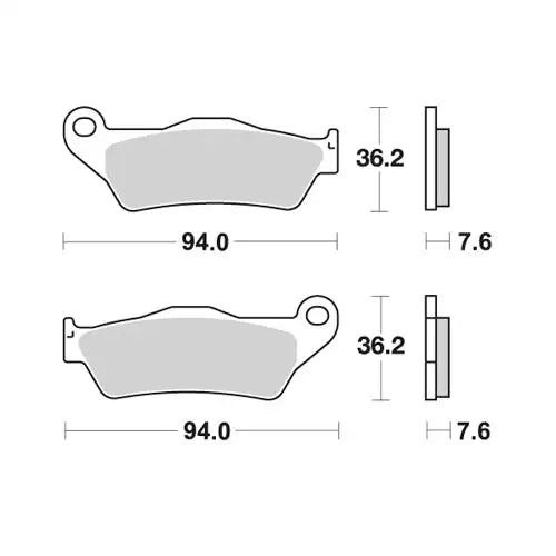 Galfer MC-F 250 21-25 Race Front Pads for Gas Gas Orthotic Insoles
