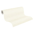 Made in Germany - Wallpaper rolls Solid Plain White Cream - Non Woven- Modern Wallpaper Structure for Walls - 1005 x 053 m