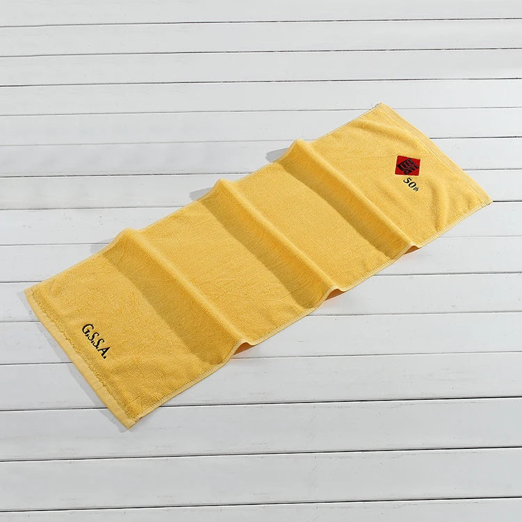 Sweat Towel Absorbent 100% Cotton Fitness Exercise Gym Hand Towels with logo Custom Sports Towel Microfiber