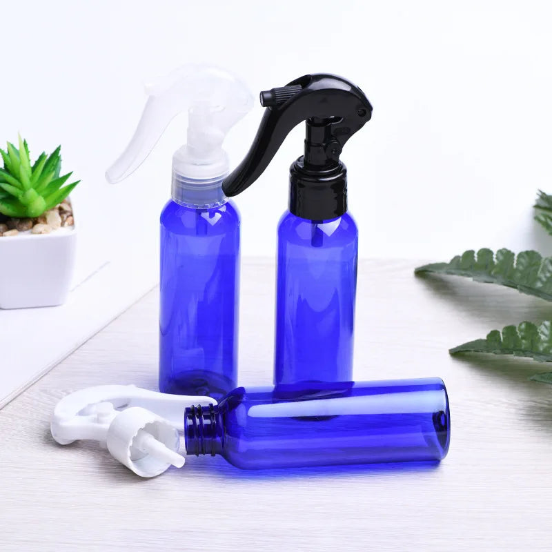 100ml Transparent PET Plastic Mist Bottle with Black Trigger Pump Sprayer for Shampoo Lotion Skin Care Serum