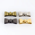 MeeTee BF667 Handbag Hardware Fitting Alloy Bow Bag Lock Insert Clip Buckle Clasp Closure for Lady Leather Purse Twist Turn Lock