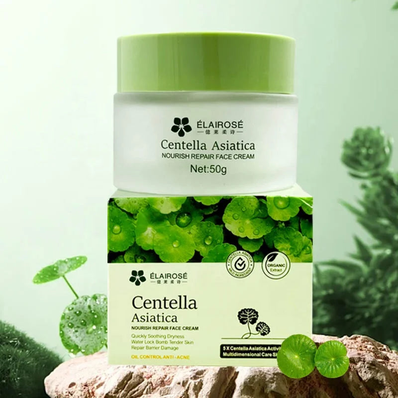 Oem Natural Face Cream With Whitening Nourishing Ingredients ODM SPA Extract 50G Centella Asiatica Face Cream Repair Day Skin