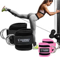 NQ SPORTS Customization Fitness Accessories Nylon Gym Ankle Straps for Cable Machines Fitness Strength Workout Ankle Strap Ankle Straps
