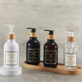 Wholesale 300ml 500ml Recyclable PET Plastic Bottle Pump Sprayer for Shampoo Body Wash Lotion Screen Printing Surface Handling