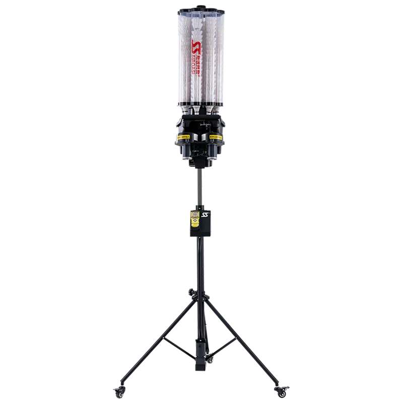 Factory Direct Price SIBOASI B2022A Badminton Shooting Machine 180 Shuttle Capacity Mobile APP Remote Control 4-5 Hours Battery