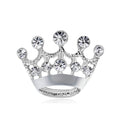 Small Brooch Channel Zirconia Brooch  Custom Designer Luxury Women Rhinestone Crown Korean Brooch