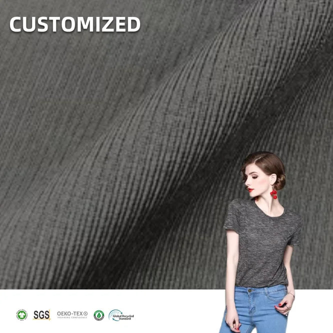 Moisture-Absorbent Anti-Mildew Water-Soluble 84 Polyester 16 Spandex Robex Fabric for Shirts