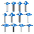 1/2 12mm Shank Tungsten Carbide Classical Wood Door Plunge Moulding Router Bits Woodworking Profile Milling Cutter CNC Machine