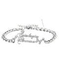 Stainless Steel Men Name Bracelet Personalized Gold Letters Adjustable Cuban Chain Nameplate Bracelet Custom Jewelry
