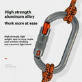 Xinda Outdoor Rock Climbing Safety Hook Main Lock O-Type for Mountaineering Three-Stage Nut for Heavy Industry Applications