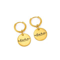 316L Stainless Steel Bohemia Style Drop Aloha Earrings Simple Hawaiian Style Fashionable Versatile Fit for Women