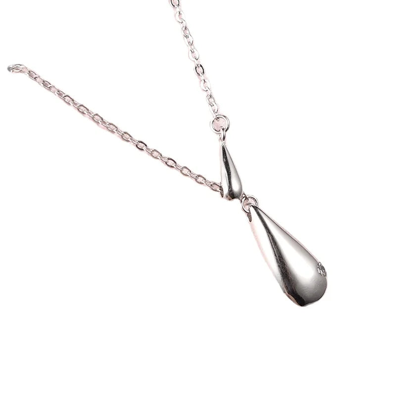New Arrivals 925 Sterling Silver Water Droplets  Necklaces Pendant Hot Sale Pure Silver Jewelry for Women