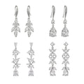 Mixed Styles Luxury Zircon Drop Earring Elegant Dangle CZ Bridal Earrings for Women for Party Wedding 2023 New Dress Accessory