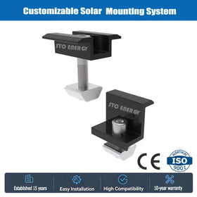 Wholesale Solar Panel Bracket Accessories Mid Clamp Inter Clamp for Solar Panel Mounting System