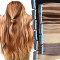 Dark Color 20pcs/pack Natural Tape Hair Extensions Raw Virgin Tape in Hair Extensions Human Tape Hair Extension