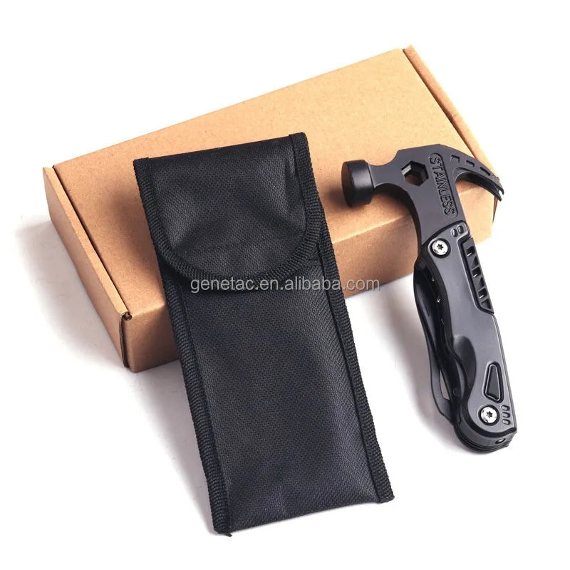 High Quality Industrial Grade Stainless Steel Camping Survival Multitool Pliers Screwdriver Blade Pocket Hammer-OEM Customizable