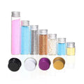 Transparent 5ml 7ml 10ml 14ml 18ml 20ml 26ml Empty Refillable Tube Storage Bottles Glass With Aluminum Silver Screw Cap