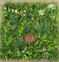 High Quality Plastic Artificial Plant Wall Panel Green Grass Design
