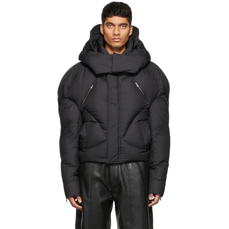 Custom Bubble Coats for Men Warm Quilted Oversize Winter Jackets Man