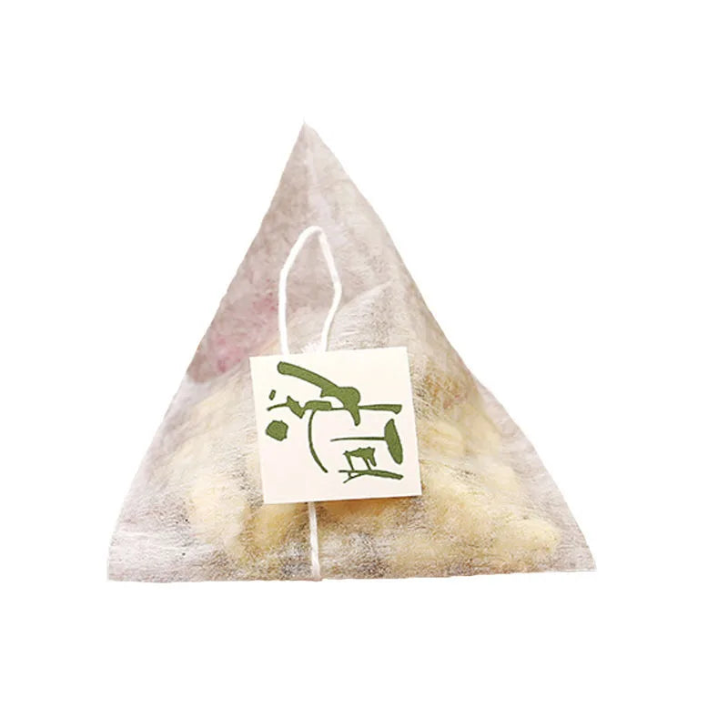 Biodegradable Triangle Tea Bag Pyramid Corn Fiber Herbal Tea Filter Sachet Bags