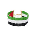 Trendy Fashion 18K Gold Plated Flag Jewelry Women of Palestine Miyuki Seed Beaded Bracelets
